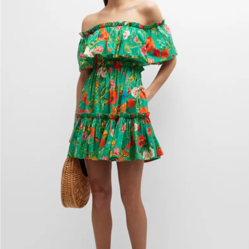 Cara Cara Liesel Floral Off-The-Shoulder Mini Dress Size: M